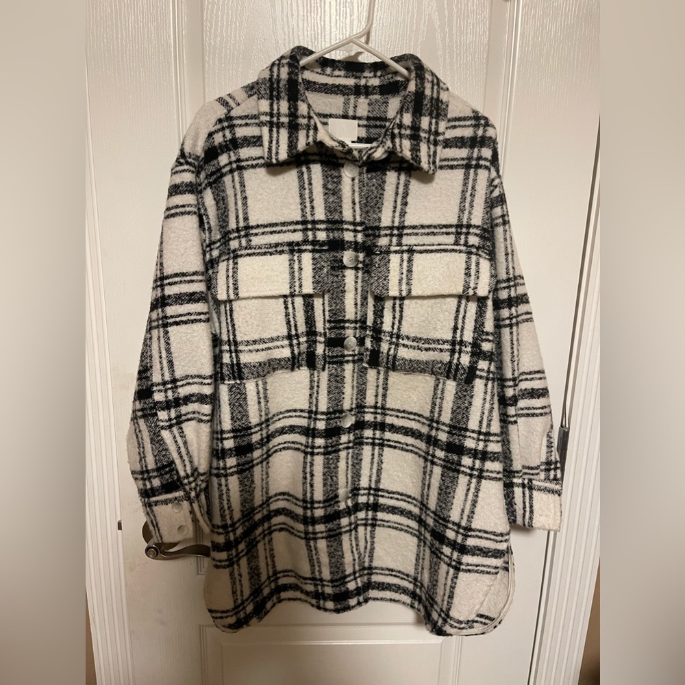 H & M Plaid Shacket